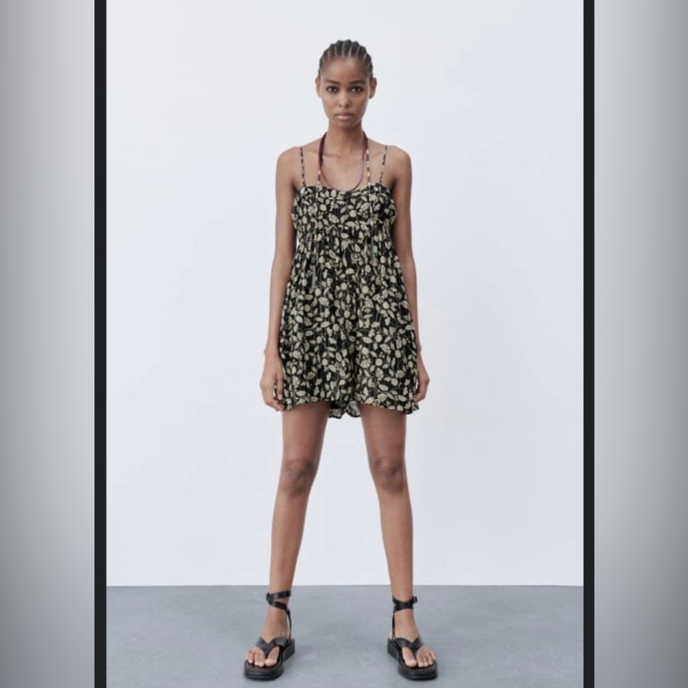 Zara floral romper, size small.
